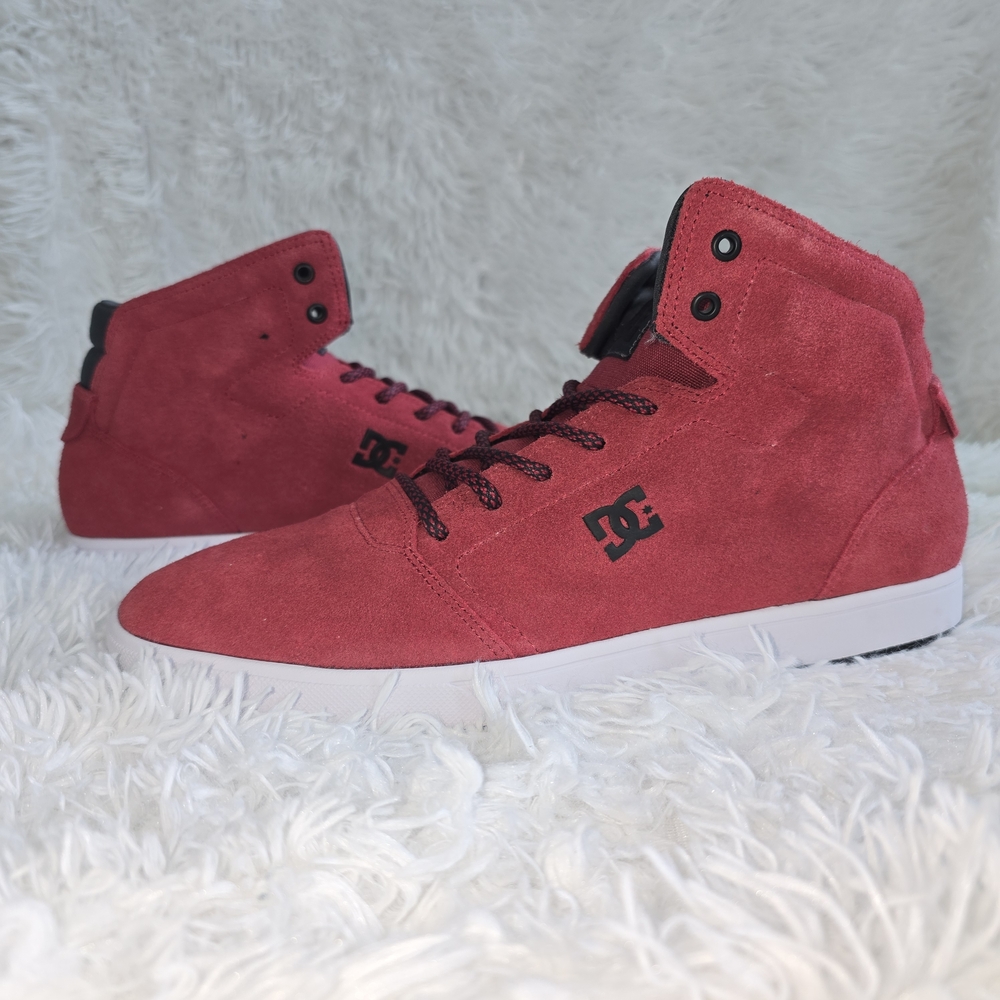 DC Men's Red High-Top Sneakers
